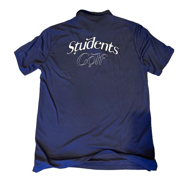 Students Golf - Navy Polo - Graphic hit on back - size XXL - NWT - Picture 2 of 2